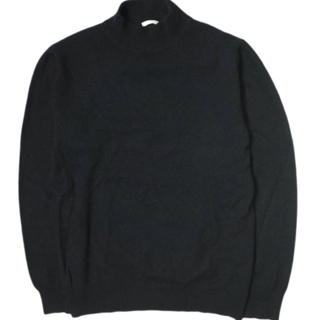 COMOLI コモリ Cashmere Bottle Neck Knit カシミヤボトルネックニット L03-06007 2 NAVY セーター ハイネック プルオーバー トップス