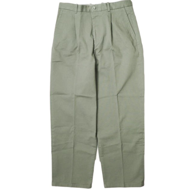 新品 Steven Alan スティーブンアラン STRETCH DRILL SUPER BAGGY TAPERED ストレッチドリルスーパーバギーテーパード L MD.GRAY パンツの通販は