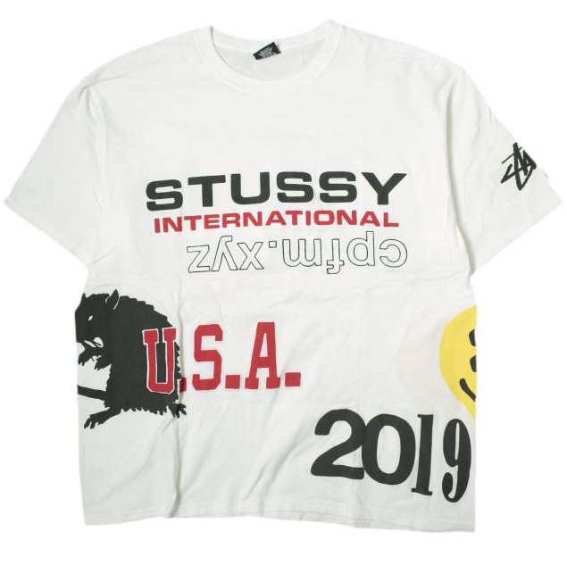 STUSSY x Cactus Plant Flea Market ステューシー カクタスプラントフリーマーケット USA 2019 TEE アメリカ独立記念日Tシャツ XL WHITEの通販は 8,690円