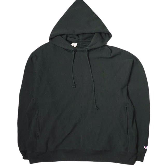 N.HOOLYWOOD x Champion エヌハリウッド チャンピオン 24SS 別注 NEW WEAVE HOODED SWEATSHIRT プルオーバーパーカー C8-Z109 XL BLACKの通販は