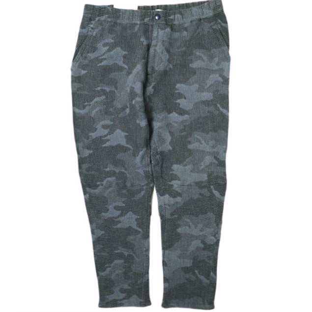 新品 e JEANS イージーンズ HONEYCOMB EASY PANTS 岡山児島 ハニカムコットンイージーパンツ e809-001 3 Indigo Camouflage 定価31,900円の通販は