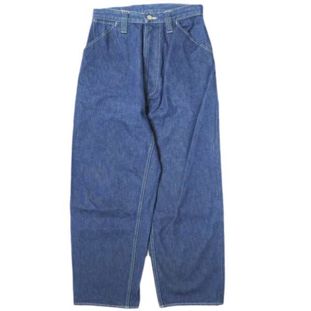 E.TAUTZ イートウツ イギリス製 CHORE JEAN TAPERED 5ポケットワイドテーパードデニムパンツ 28 Indigo ジーンズ ジップフライ ボトムス