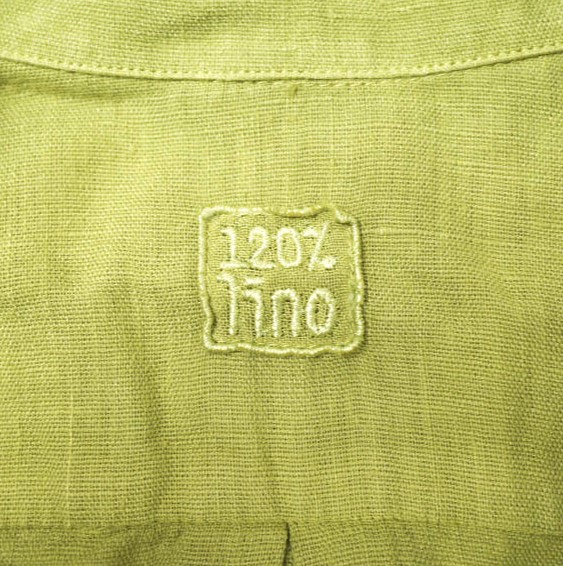 120%LINO 120%リノ オープンカラーハーフスリーブリネンワンピース 64 
