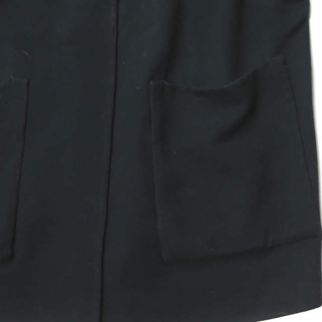 UNUSED アンユーズド 日本製 Collarless Coat BIGシルエット ウールノーカラーストラップコート US1213 3 ネイビー アウター_4