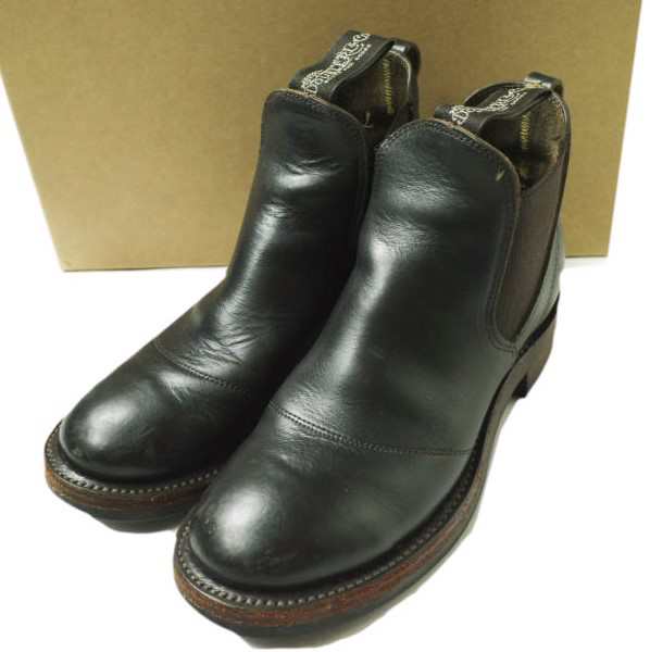 RRL ダブルアールエル アメリカ製 CONGRESS BOOT コングレスブーツ US5(23cm) BLACK Double RL サイドゴア チェルシー シューズ