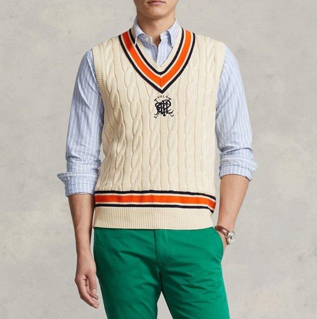 Polo Ralph Lauren コットンクリケット ベスト チルデンニット Polo by Ralph Lauren ポロラルフローレン Crest Cotton Cricket Vest