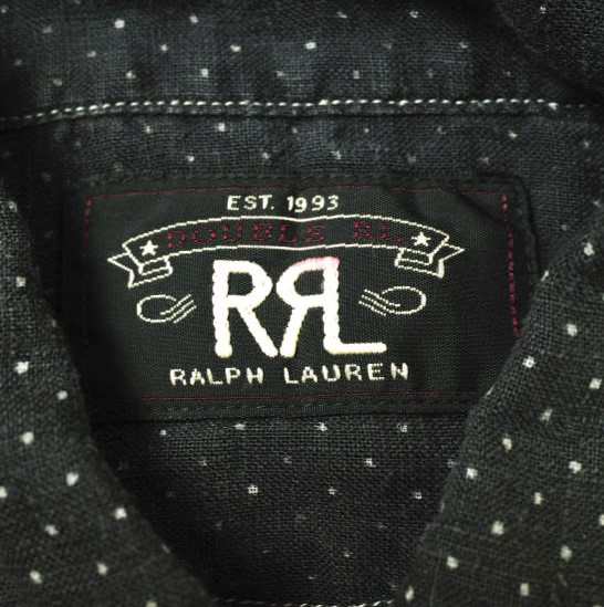 最旬トレンドパンツ RRL ダブルアールエル POLKA DOT LINEN PULLOVER SHIRTS ポルカ シャツ+ブラウス(長袖+七分)