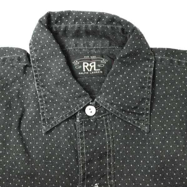 RRL ダブルアールエル POLKA DOT LINEN PULLOVER SHIRTS ポルカ