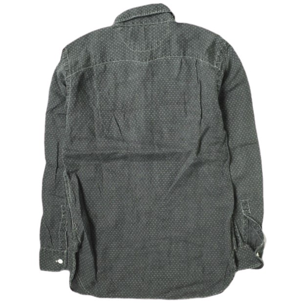 RRL ダブルアールエル POLKA DOT LINEN PULLOVER SHIRTS ポルカドットリネンプルオーバーシャツ 3 BLACK Double RL レディース g18090 RRL ダブルアールエル POLKA DOT LINEN PULLOVER SHIRTS ポルカ