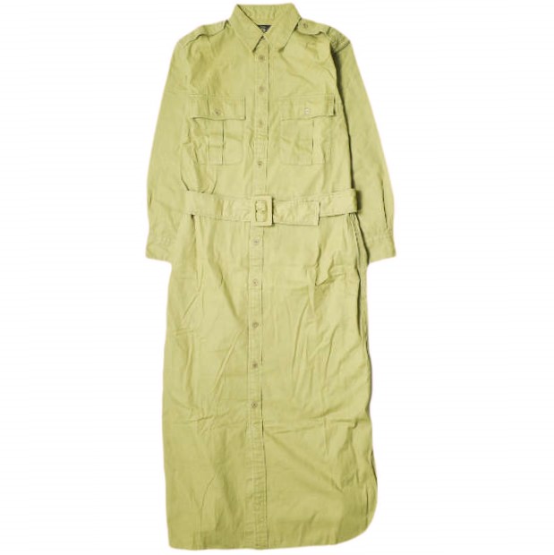 RRL ダブルアールエル コットンツイルベルテッドシャツドレス ワンピース 282861802001 3 KHAKI Double RL レディース 定価55,000円の通販は