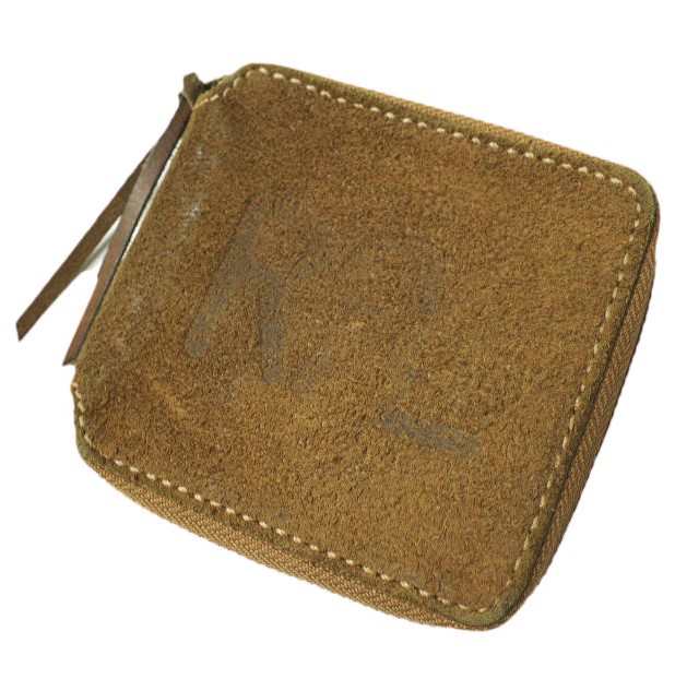 RRL ダブルアールエル LIMITED EDITION All Suede Zip Wallet スエードラウンドジップウォレット BROWN Double RL 二つ折り財布