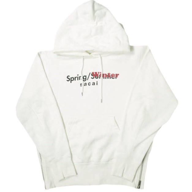 送料無料 通販  Spring 19SS サカイ sacai Winter ロゴプリント Hoodie Sweat パーカー