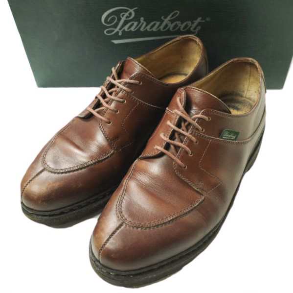 PARABOOT パラブーツ フランス製 AVIGNON アヴィニョン UK5(23.5cm) MARRON(CAFE) リスレザー Vチップ GRIFF 2 シューズ