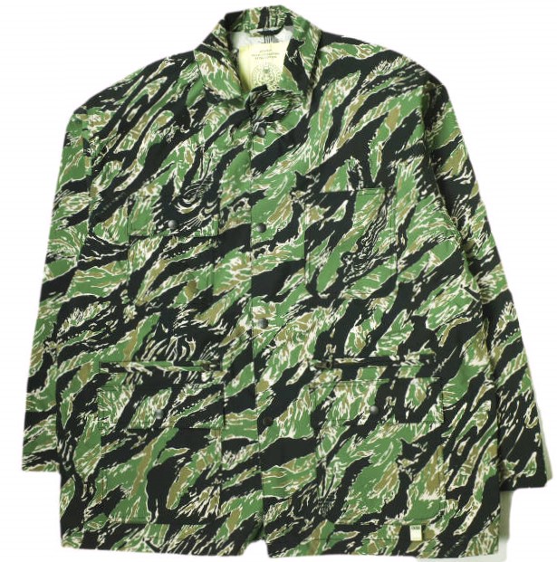 SSZ x Evisen skateboards x 高田音楽制作事務所 24SS CAMO C/ALL JKT TIGER CAMO カバーオールジャケット 11-18-1667-139 M カモ