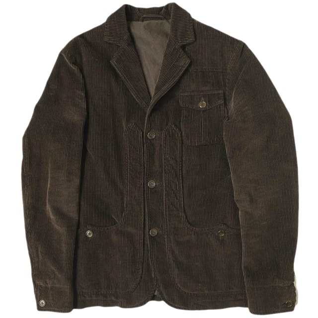 CAPALBIO カパルビオ イタリア製 CORDUROY HUNTING JACKET コーデュロイハンティングジャケット 24-16-1140-920 48 ダークブラウン