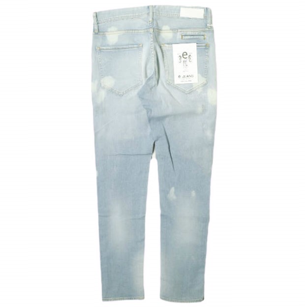 新品 e JEANS イージーンズ TAPERED 岡山児島 リペア＆ブリーチ加工 