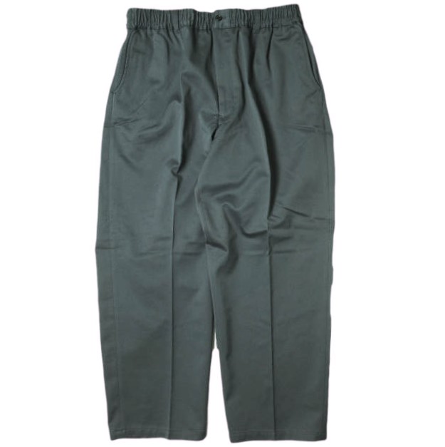 新品 FARAH ファーラー 24AW Easy Wide Tapered Pants イージーワイドテーパードパンツ FR0403-M4002 M GREY コットンツイル ボトムス