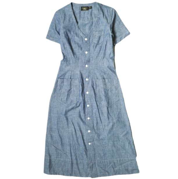 RRL ダブルアールエル Indigo Chambray Dress インディゴシャンブレードレス 1 Blue Double RL レディース ワンピース 定価50,