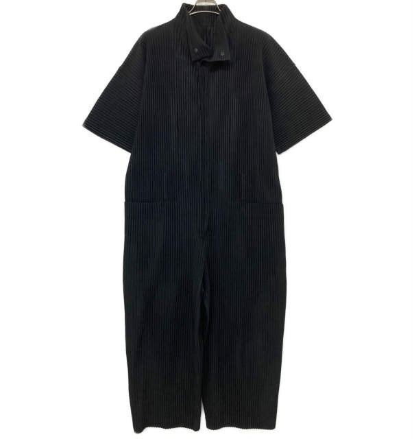 HOMME PLISSE ISSEY MIYAKE オムプリッセ イッセイミヤケ 24SS JUMPSUITS プリーツジャンプスーツ HP41JI136 3 ブラック オールインワン