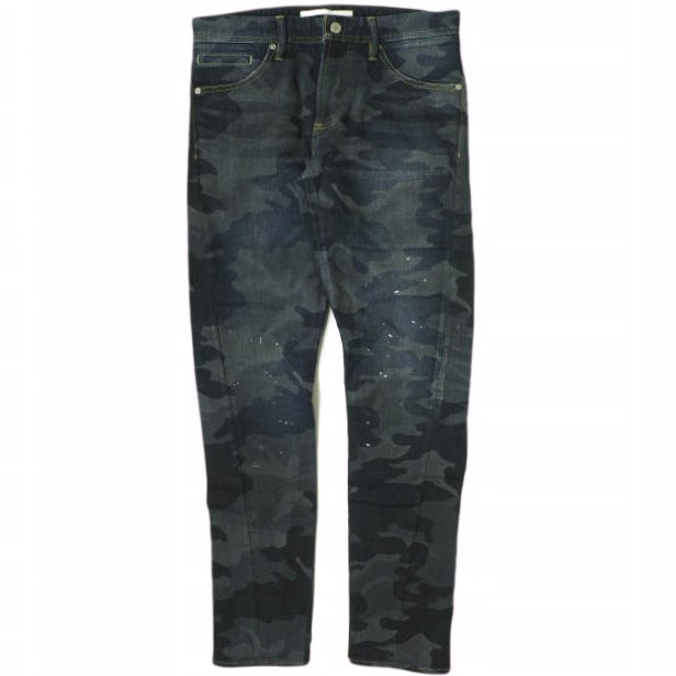 新品 e JEANS イージーンズ e-802 TWIST 岡山児島 ペイントカモフラージュジョグデニムパンツ 173204301 1 INDIGO 定価35,200円 g17396の通販は 7,290円