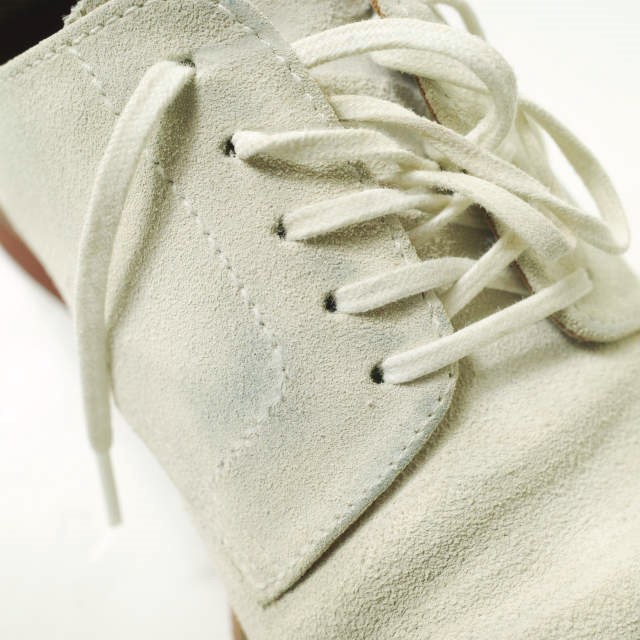 POLPETTA x Brilla per il gusto ポルペッタ ブリッラ ペル イルグスト 別注 スエードダービーシューズ 39(24.5cm) WHITE BACKS g19120