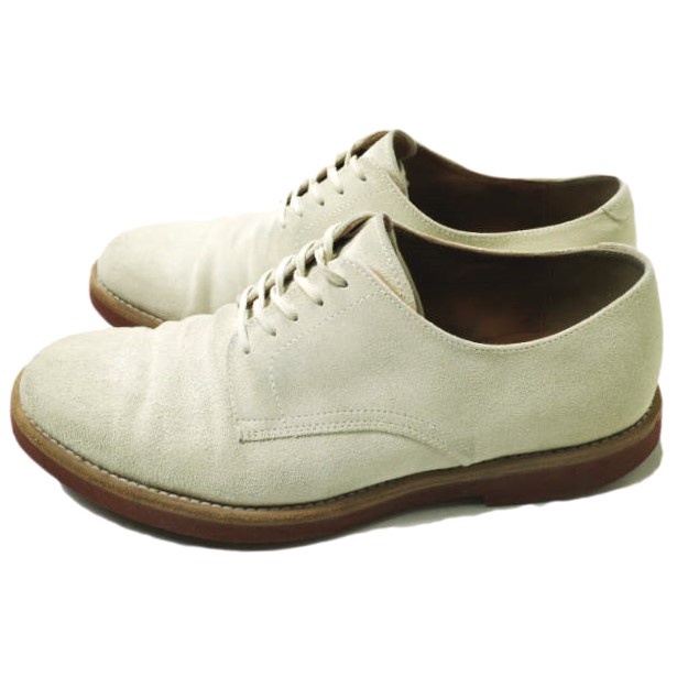 POLPETTA x Brilla per il gusto ポルペッタ ブリッラ ペル イルグスト 別注 スエードダービーシューズ 39(24.5cm) WHITE BACKS g19120