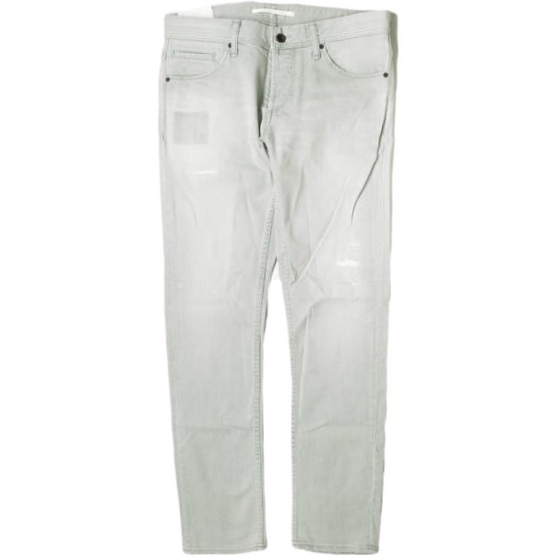 新品 e JEANS イージーンズ SEA HORSE SLIM 岡山児島 ダメージ加工 スキニーデニムパンツ e-801 4 Aqua Gray スリム 定価35,200円 g17403の通販は 7,290円