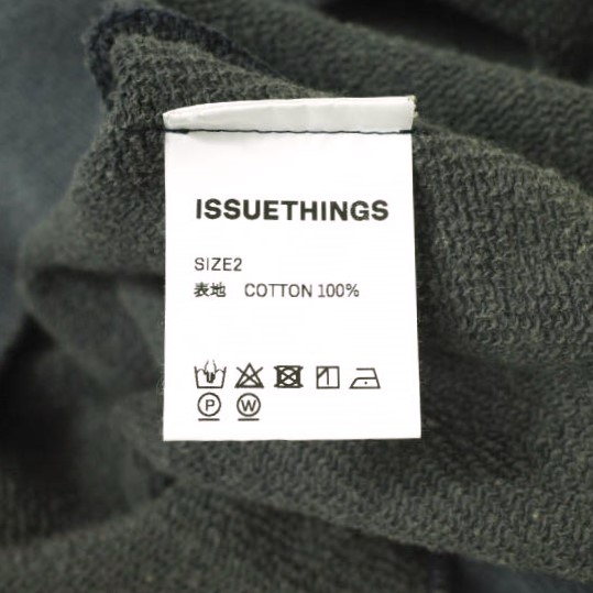 新品 ISSUETHINGS イシューシングス 24AW type72 (with stickers) ステッカー付き 色落ち加工スウェット 24b/72-c-32-nb-02 2 NAVY BLUE_8