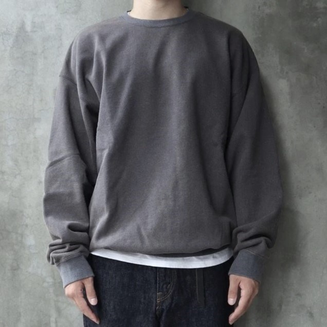 新品 ISSUETHINGS イシューシングス 24AW type72 (with stickers) ステッカー付き 色落ち加工スウェット 24b/72-c-32-nb-02 2 NAVY BLUE_2