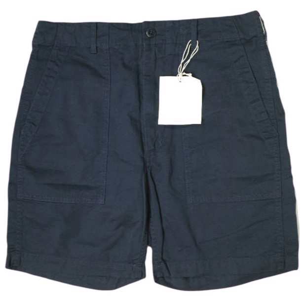 新品 Engineered Garments エンジニアードガーメンツ Fatigue Short - 6.5oz Flat Twill コットンツイル ファティーグショーツ S NAVY