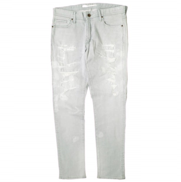 新品 e JEANS イージーンズ TAPERED 岡山児島 クラッシュ加工 テーパードデニムパンツ e-L805-065 27 Azure Gray 定価36,300円 g17333の通販は 5,404円