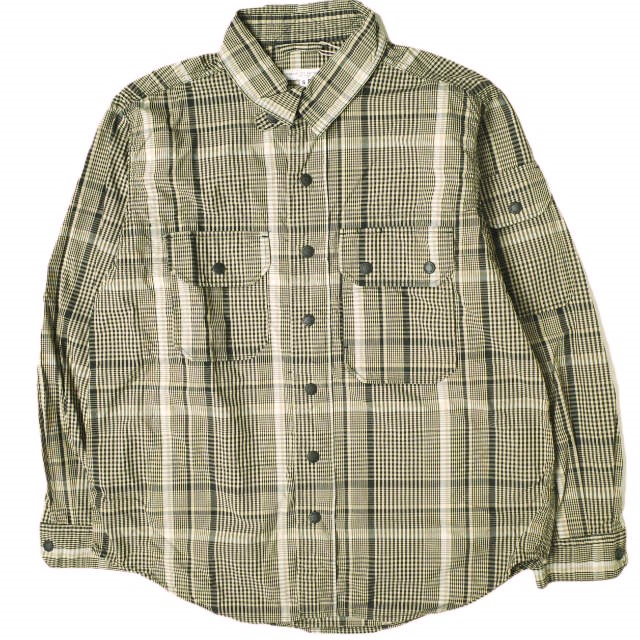 新品 Engineered Garments エンジニアードガーメンツ 21SS Field Shirt Jacket Nyco Plaid フィールドシャツジャケット S BEIGE チェック