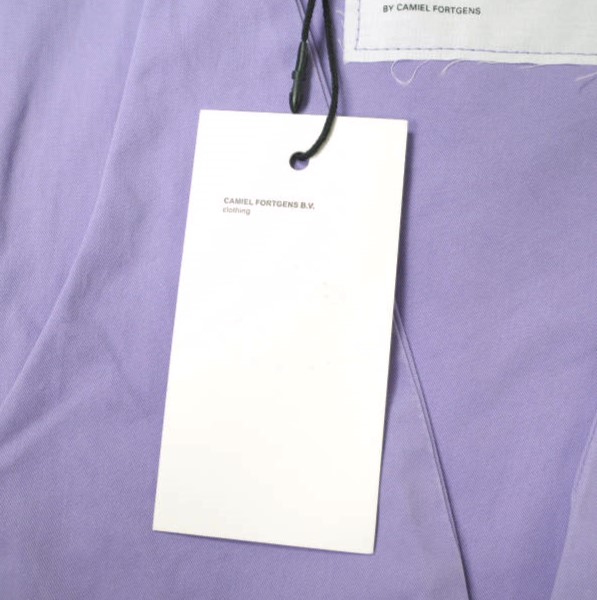 新品 CAMIEL FORTGENS カミエル フォートヘンス 23SS ZIP VEST TWILL コットンツイル ジップベスト CF.15.05.01.01 M PURPLE ジレ g19872