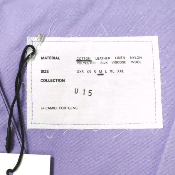 新品 CAMIEL FORTGENS カミエル フォートヘンス 23SS ZIP VEST TWILL コットンツイル ジップベスト CF.15.05.01.01 M PURPLE ジレ g19872