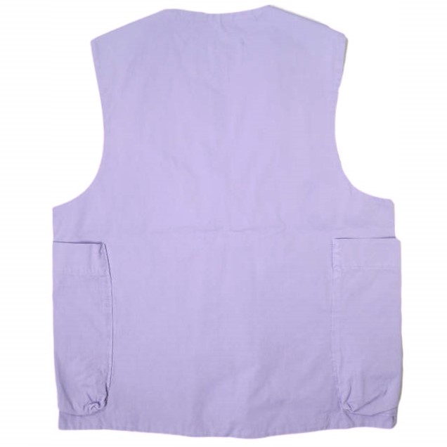 新品 CAMIEL FORTGENS カミエル フォートヘンス 23SS ZIP VEST TWILL コットンツイル ジップベスト CF.15.05.01.01 M PURPLE ジレ g19872