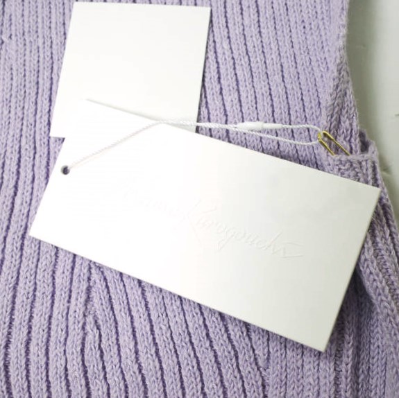 新品 Mame Kurogouchi マメクロゴウチ 22SS Washable Linen Knitted Vest ウォッシャブルリネンニットベスト MM22SS-KN021 1 PURPLE_3