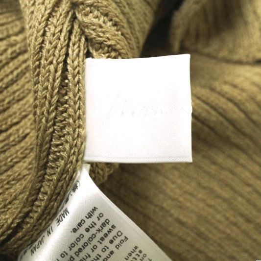 新品 Mame Kurogouchi マメクロゴウチ 22SS Washable Linen Knitted Vest ウォッシャブルリネンニットベスト MM22SS-KN021 1 BROWN_6