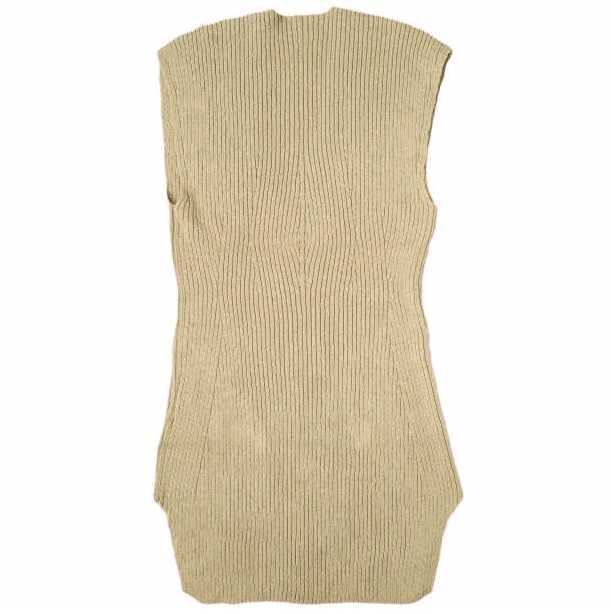 新品 Mame Kurogouchi マメクロゴウチ 22SS Washable Linen Knitted Vest ウォッシャブルリネンニットベスト MM22SS-KN021 1 BROWN_1
