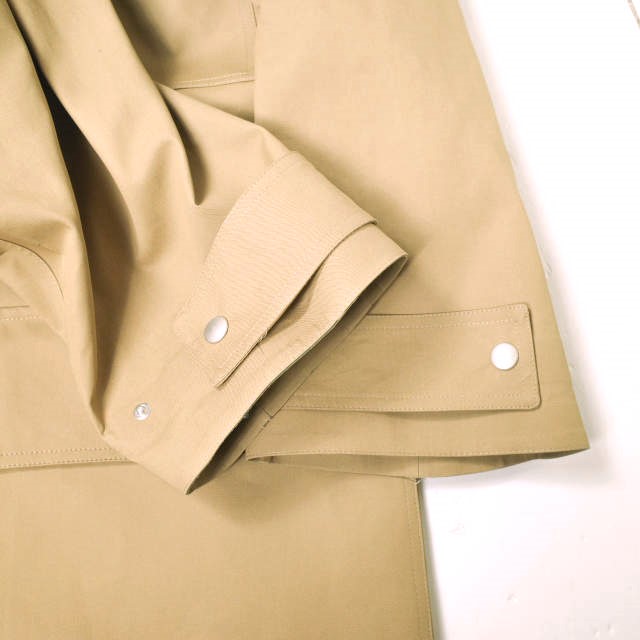 新品 HED MAYNER ヘドメイナー 22AW イタリア製 WATERPROOF RAGLAN PARKA オーバーサイズコート HM00O35 XS CAMEL&GREEN 定価201_6