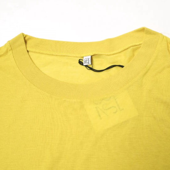 新品 BASERANGE ベースレンジ LOOSE LONG SLEEVE TEE ルーズロングスリーブTシャツ XS CAFA YELLOW 長袖 バンブー カットソー g19735_5
