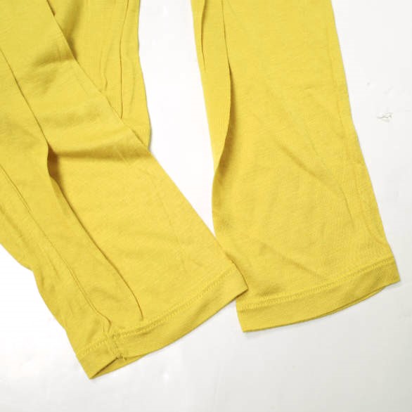 新品 BASERANGE ベースレンジ LOOSE LONG SLEEVE TEE ルーズロングスリーブTシャツ XS CAFA YELLOW 長袖 バンブー カットソー g19737_6