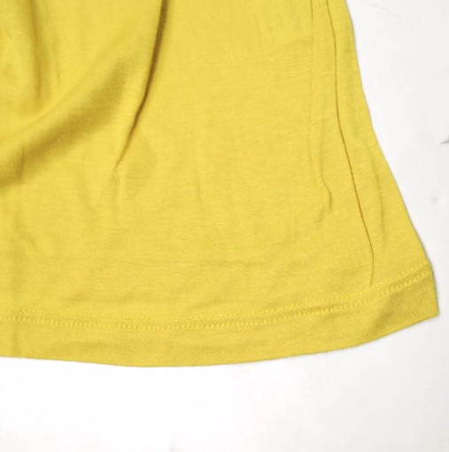 新品 BASERANGE ベースレンジ LOOSE LONG SLEEVE TEE ルーズロングスリーブTシャツ XS CAFA YELLOW 長袖 バンブー カットソー g19737_7