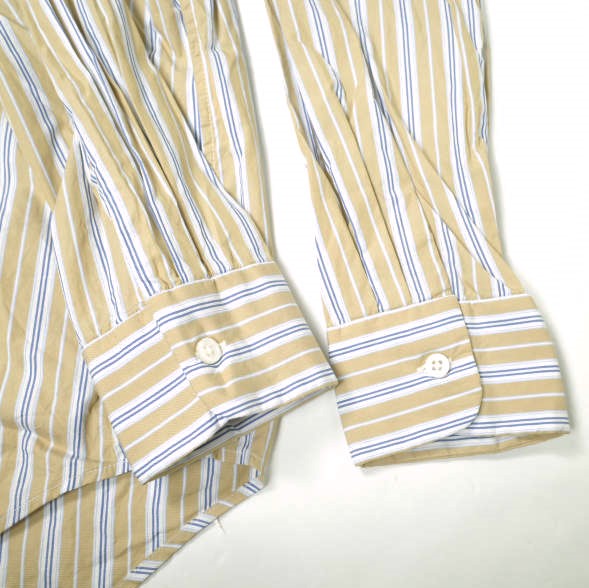 Engineered Garments エンジニアードガーメンツ Short Collar Shirt - Multi St. Broadcloth ショートカラーシャツ S Tan 長袖 g19310_5