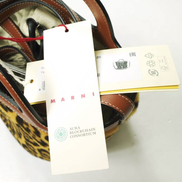 新品 MARNI マルニ 23AW SMALL BUCKET BAG 巾着付き スモールバケットバッグ SCMP0056Q8 LV846 LEOPARD 定価212, Tropicalia ハラコ_4