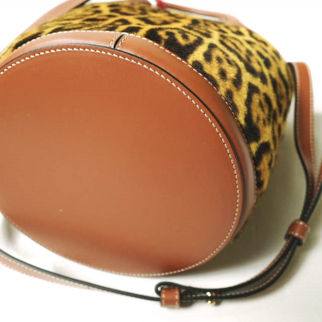 新品 MARNI マルニ 23AW SMALL BUCKET BAG 巾着付き スモールバケットバッグ SCMP0056Q8 LV846 LEOPARD 定価212, Tropicalia ハラコ_8
