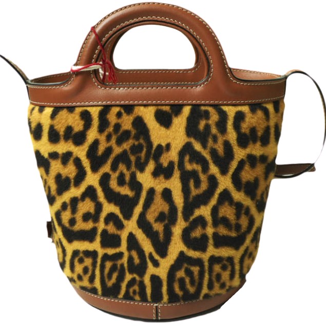 新品 MARNI マルニ 23AW SMALL BUCKET BAG 巾着付き スモールバケットバッグ SCMP0056Q8 LV846 LEOPARD 定価212, Tropicalia ハラコ_1