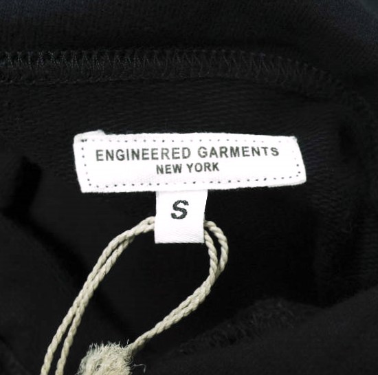 新品 Engineered Garments エンジニアードガーメンツ Short Sleeve Hoody - French Terry ショートスリーブプルオーバーパーカー  S Navy 新品 Engineered Garments エンジニアードガーメンツ Short Sleeve