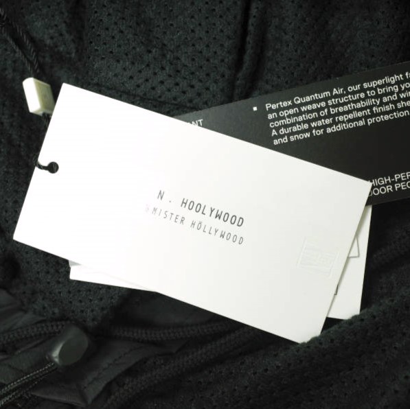 新品 N.HOOLYWOOD x WILDTHINGS エヌハリウッド ワイルドシングス 24AW 別注 EASY PANTS PERTEX イージーパンツ 9242-CP01-001 38 BLACK_3
