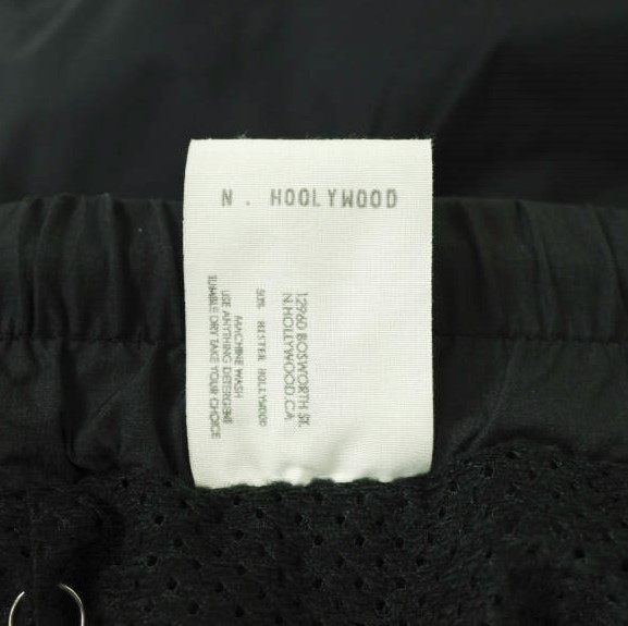 新品 N.HOOLYWOOD x WILDTHINGS エヌハリウッド ワイルドシングス 24AW 別注 EASY PANTS PERTEX イージーパンツ 9242-CP01-001 38 BLACK_7