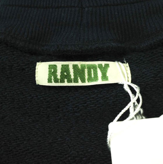 新品 RANDY ランディ 24AW 日本製 LAY ニードルパンチ ネックレススウェットシャツ AW24-RCS01 3 NAVY トレーナー トップス_5